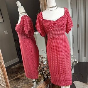 Betsey Johnson Red Polka Dot Dress